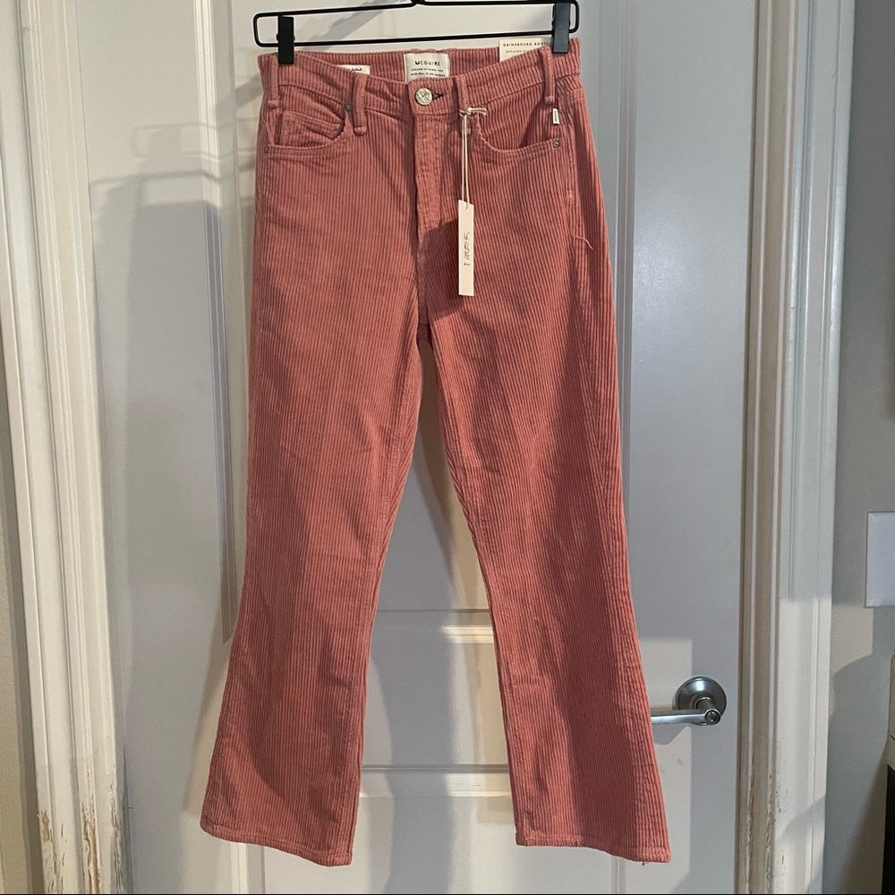 McGuire Gainsbourg Bootcut Pink Corduroy Jeans